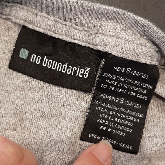 No Boundaries "Beer Me" Gray Tee Shirt - Picture 4 of 6